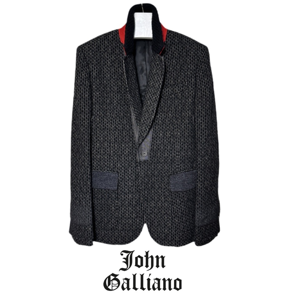 JOHN GALLIANO | Virgin Wool Single Button Blazer Jacket Sport Coat Men’s Size 50